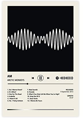 RIPEX Sänger Arctic Monkeys AM Album Cover Leinwand Poster Schlafzimmer Dekor Sport Landschaft Büro Zimmer Dekor Geschenk ohne Rahmen Stil 30 x 45 cm