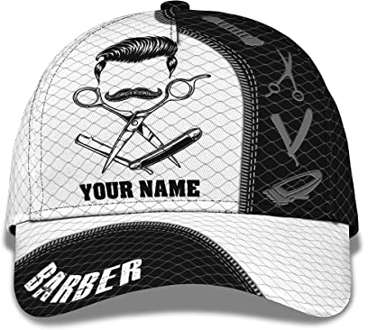 831 Herren Damen Trucker Kappe Atmungsaktiv Baseballkappe Vintage Angeln Hüte Für Sport Draussen Reisen Friseur Sommerschere Kamm Clipper