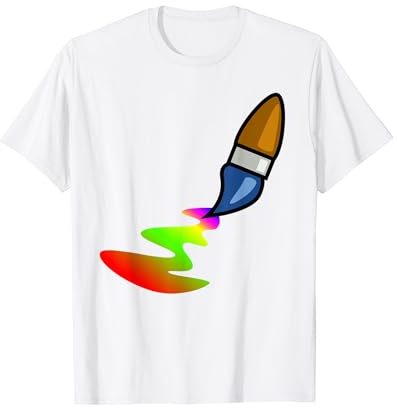 Art Peinture à l'huile Pinceau Logo T-Shirt