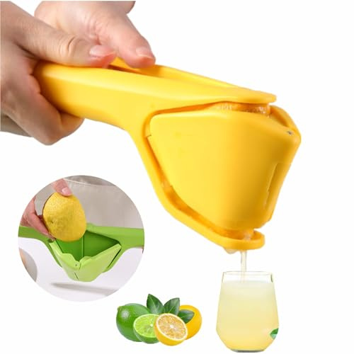 iStarcas Lemon Squeezer, Effective at Squeezing Out Juice, Citrus Juicer | Easy-to-Use, Very Sturdy Lemon Juicer, Fold-Flat Easy-to-Place, Easy-to-Clean Citrus Squeezer to Squeeze Lemon, Lime, Orange