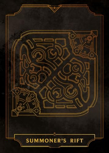 Displate Offiziell League of Legends MetallPoster Magnetische Befestigung Inklusive Lizenziert Bilder Hochwertiges Poster Maps Summoner's Rift Amber 45 cm x 32 cm