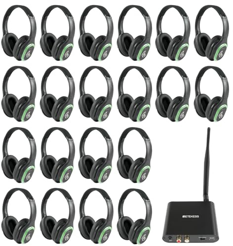 Retekess TA004 Casque Silent Disco, Silent Disco Starter Kit(1-20)