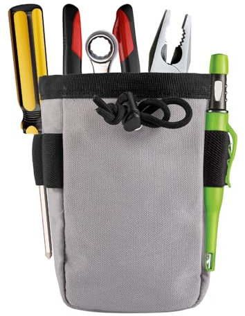Kleine Utility Tasche, Werkzeug Gürtel Tasche, Clip-On Werkzeug Gürtel Tasche für Werkzeuge, Schrauben und Nägel, Ideal für einen Elektriker, Klempner