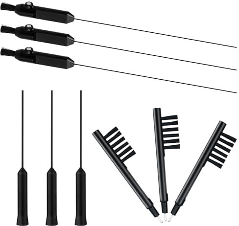 9-Piece Set Hearing Aid Cleaning Kits, Hearing Aid Cleaning Wire, Hearing Aid Accessories, Multifunctional Hearing Aid Cleaning Brush Essential for Sound Tubes & Comprehensive