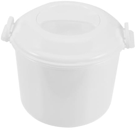 SHOWERORO Olla Arrocera para Microondas con Capacidad de 3 L Y Tapa Juego de Cuchara para Arroz Versátil para Cocinar Arroz Pasta Verduras Portátil Fácil de Usar