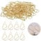 Watlikeup 150PCS Gold Metal Teardrop Paper Clips, Gold Water Drop Paper Clips for Office, Books & Documents