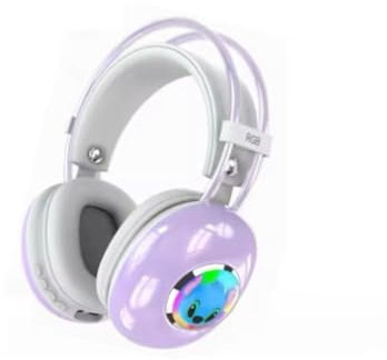 S&M Fashion LED Stitch Wireless Bluetooth Over-Ear Headphones with Light-Up Ears & Headband – Bluetooth, Adjustable, Comfortable, Perfect Birthday for Kids and Adults!