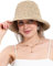 sy soul young Damen Strohhut Breitkrempe Handgewebt Faltbar Strandbucket Sommer UV-Schutz UPF50+ Reise(Beige&Kaffee)