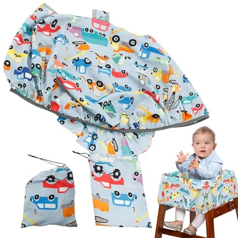 Baby Einkaufswagen Schutzbezüge - Hochstuhl Abdeckung Für Kinder,Faltbarer Kinderhochstuhl Überzug & Tragbarer Kinderwagen Schutzbezug Für Kinder