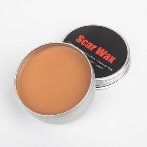 Scar Wax für Halloween Makeup - Realistische Wundformungsrequisiten Narben Wachs - Geeignet für SFX Make Up, Cosplay, Karneval, Halloween Wunden, Zombie Make-Up - Mittel Hautton (#02 Mittel)