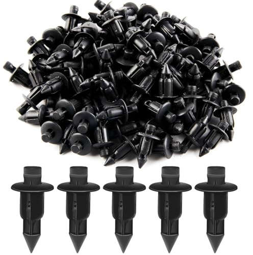 KAFZEL 200 Pezzi 6mm Rivetti in plastica per auto, Rivetti in plastica, Clip Fissaggio Auto e Moto per Carenatura, Compatibili con Yama..., Suzu..., Kawasa..., Hon...