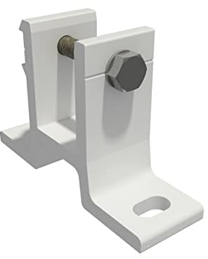 VANA SPP058, 35mm, Aluminium, weiß, 2-Stück, Markisen Wandhalterung Wandkonsole mit Befestigung