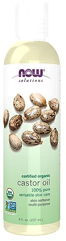 Now Foods Organic Castor Oil, 8 Oz