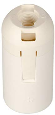 E14 Lampenfassung Kunststoff (PBT), Mantel glatt Weiß (RAL 9003)