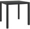 vidaXL Garten Esstisch Witterungsbeständig Gartentisch Gartenmöbel Tisch Balkontisch Terrassentisch WPC Aluminium 80x80x74cm Schwarz