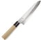 Syosaku Japanese Chef Knife Hammered Damascus VG-10 46 Layer D-Shape Magnolia Wood Handle, Gyuto 9.5-inch (240mm)