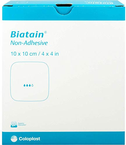 BIATAIN Schaumverband 10x10 cm nicht haftend