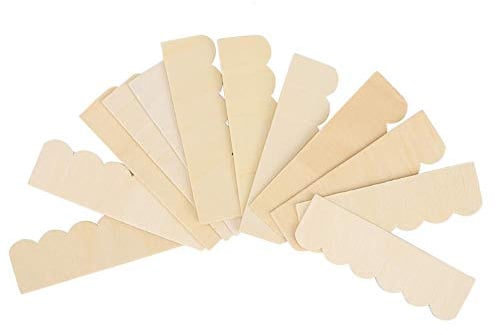 Mini teja de la casa de muñecas, 1/12 accesorios de la casa de muñecas diy tejas de madera modelo de construcción accesorio niños juego de simulación de juguete (Blank)