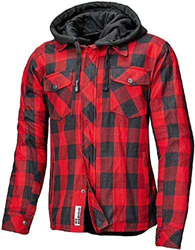Held Lumberjack II Motorrad Textiljacke, schwarz/rot, M