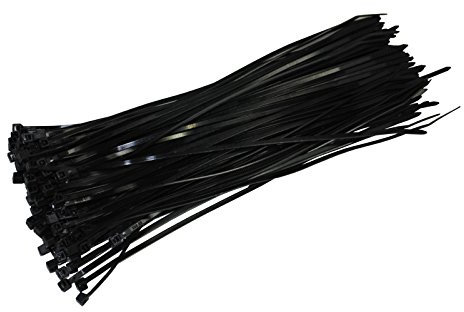 100 Stück Kabelbinder schwarz 100 mm x 2,5 mm Handwerker Qualität cable ties kurz 8,1kg Zugkraft