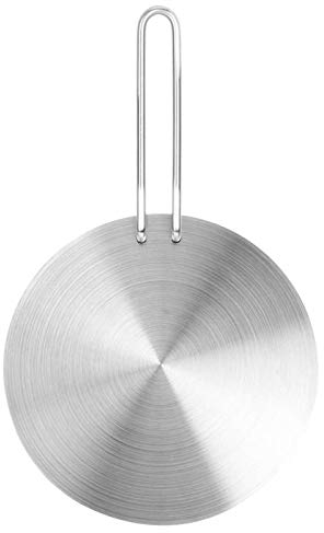 Placa de inducción de difusor de calor Acero inoxidable Difusor de calor Placa de inducción Adaptador Convertidor Gas Cocina eléctrica Placa de inducción(24cm)