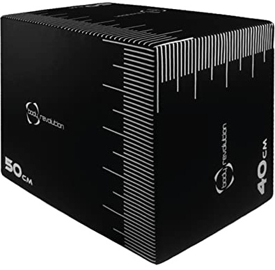 Plyometric Jump Box - Medium 50 x 40 x 60cm Plyo Box for Strength Training and Aerobic Fitness - Calisthenics and Aerobic Equipment for Home Gym by Body Revolutio