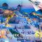 2024 2025 Griechische Inseln Monats-Wandkalender – Reisekalender – 30,5 x 61 cm offen – dickes Papier ohne Auslaufen – Geschenk – akademischer Lehrerplaner Kalender Organisieren & Planen Kalender