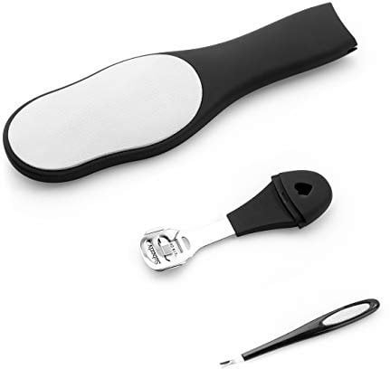 Hard Skin Remover (Upgraded), Foot Files for Hard Skin, Foot Scraper for Dry/Dead Skin, Feet Pedicure Calluses Remover by Dualeco