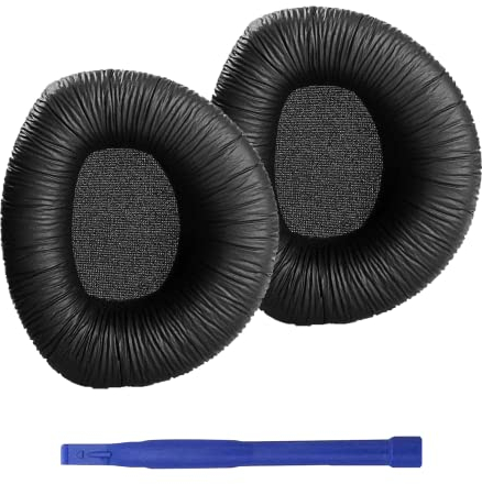 Adhiper RS 170 HDR 170 Ersatz Ohrpolster kompatibel mit RS160 RS170 RS180 HDR160 HDR170 HDR180 Kopfhörer,Ohrpolster aus weichem, knitterigem Leder und Memory-Schaum (Faltiges Leder)