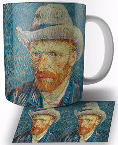 TusRelojes Vincent van Gogh Taza de Ceramica Blanca 325ml Mug