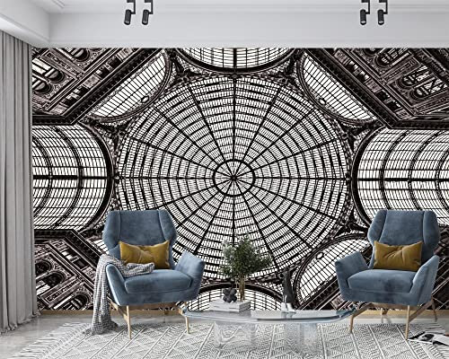 XAONUO Gris Papier Peint Intissé Rétro Architecture Texture 140X70Cm Papier Peint Effet 3D Papier Peint Intissé Tapisserie Murales Panoramique 3D Peinture Murale Non-Tissé