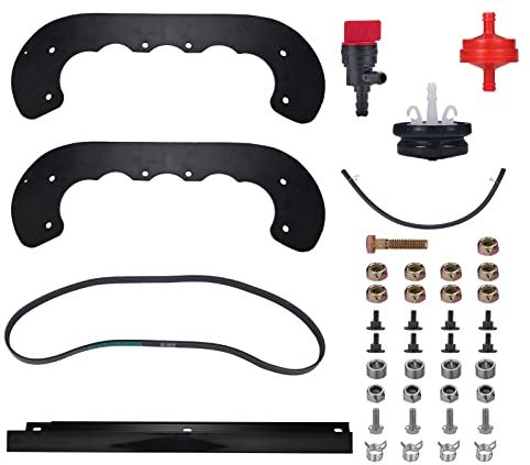Mikatesi 99-9313 Schneefräsen-Paddel 55-8760 Schaberstange 95-6151 Riemen 66-7460 mit Grundierungs-Montage-Hardware-Kit für Toro CCR2000 CCR2450 CCR3600 CCR3675 50 cm 53 cm Schneefräse Schneefräse