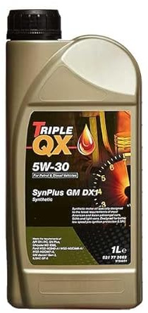 Triple QX 521773662 SynPlus 1L Engine Oil 1 Litre 5W30 GM DX1 Fully Synthetic
