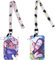 Anime Lanyard, 2 Pièces D-emon Slayer Lanyard, Lanyard avec Porte Cartes, Animé Porte Badges- Pour L'école, Le Bureau, Carte de Bus -A
