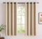 MIULEE Cortinas Cortas para Ventanas 2 Piezas 140X145 CM, Beige Cortina Opaca Corta para Cocina Dormitorio Anti Luz, Suave Cortina Opaca Cortas con Ojales, Salon Cortinas Opacas para Oscurecer