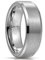 NUNCAD 8mm Silber Ring für Herren Damen aus Wolfram Unisex Ring für Jungs Partnerringe Größe 60 (19.1)