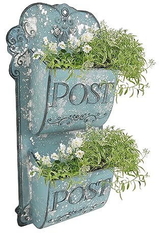 All Chic Pot de Fleurs Mural en métal à Suspendre pour intérieur et extérieur