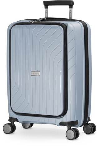Hauptstadtkoffer TXL Reisetrolley in 3 Größen, Hartschalen-Schutzhülle aus Polypropylen, robust und leicht, Eisblau, Laptop Rollkoffer, Koffer
