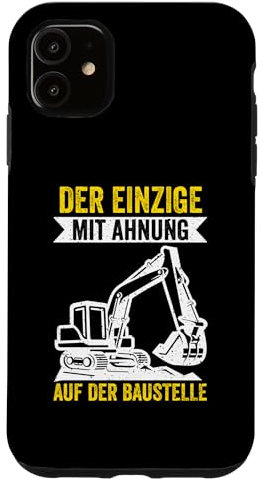 Hülle für iPhone 11 Bagger Baustelle Baggern Baggerfahrer