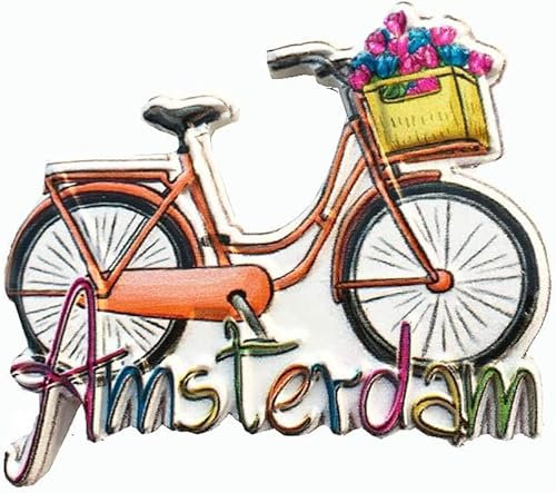 DYVWMRKX Kühlschrank mit Magneten, Kühlschrankdekorationen, Amsterdam Holland 3D-Kühlschrankmagnet, Reisekollektion, Heim- und Küchendekoration, magnetischer Aufkleber Niederlande