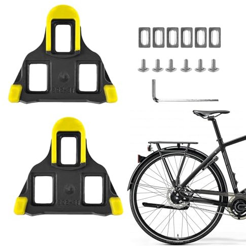 Cleats, Cycling Cleats, Riding Cleat, 6 Degree Float System, Cycling Cleats, Road Cleat for Road and Indoor Cycling Shoes