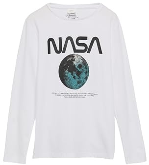 s.Oliver Jungen 2156759 Langarmshirt mit NASA-Print