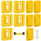 Battery Holder and Tool Holder Compatible with DeWalt 18V 54V Battery & Tools, 5 Pack Wall Mount Battery Dock Holder, 5 Pack Drill Tool Storage Hanger with Screws for Garage Workshop