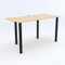 AKKE Gaming Tisch Schreibtisch Gamingtisch Computertisch 120 x 60 cm 3 cm Höhenverstellbar Metall PCV Laminiert Ahorn