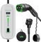 Yigowyigo EV Charger Cable Type 2 to 3 Pin Plug Max. 3.3kW, 6/8/10/13A Adjustable Current Electric Car Charger with LED indicator, 1-12 Hours Delayed Type 2 Charging Cable 3 Pin with Bag (8M)