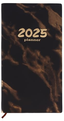 ALLOMN Akademischer Terminkalender 2025 – Terminplaner 2025, A5, 2 Seiten pro Woche von Januar bis Dezember 2025, Produktivitäts-Tagesplaner mit monatlichen Registerkarten, Kalender, Memorandum, 17,4
