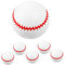 HOOTNEE Baseball-Spielzeug Für Kinder 6 Stück 7 6 cm Aufblasbare Bälle Weich Für Kinder Baseball-Geburtstagsparty-Dekorationen Leicht Zu Greifen