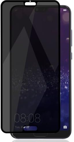 Zerrshoo Protector Pantalla para Huawei P20 Pro, Huawei P20 Pro Cristal Vidrio Templado Antiespia 1 Piezas, 9H Dureza Vidrio Anti-Arañazos, Privacidad Protector Cristal Templado Pantalla