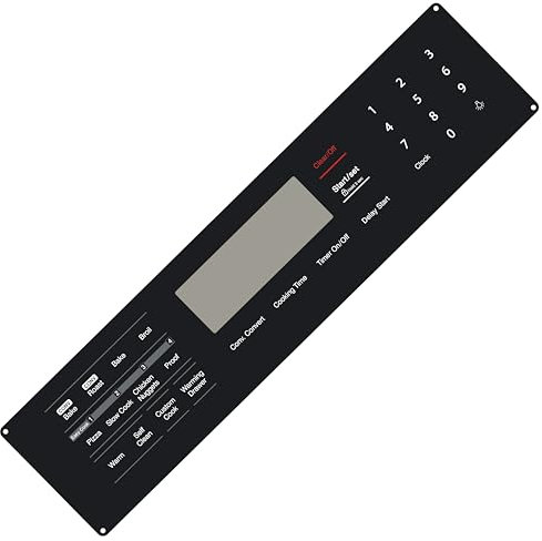 DG34-00017A Membrane Switch Touchpad Overlay Compatible with Samsung Range Gas Ovens Replaces 3289596 AP5778468 PS4240761 Fits Models: FX7 and More
