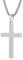 Aretas Silber Kreuz Halskette für Herren Jungen Kinder Cross Necklace Chain Men Boys Kids Kreuz Anhänger Kette mit 20 Zoll Schmuck Edelstahl Geschenke